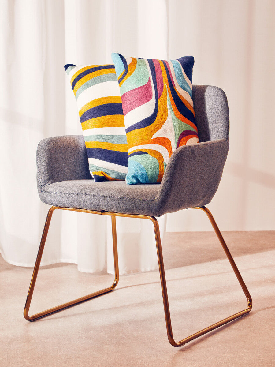 Orsina Bosie Ozella Striped Cushion – Modern Accent Pillow for Sofa