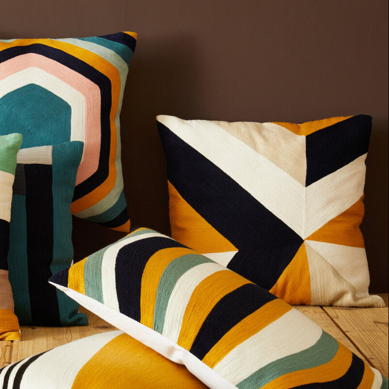 Orsina Bosie Ozella Striped Cushion – Modern Accent Pillow for Sofa
