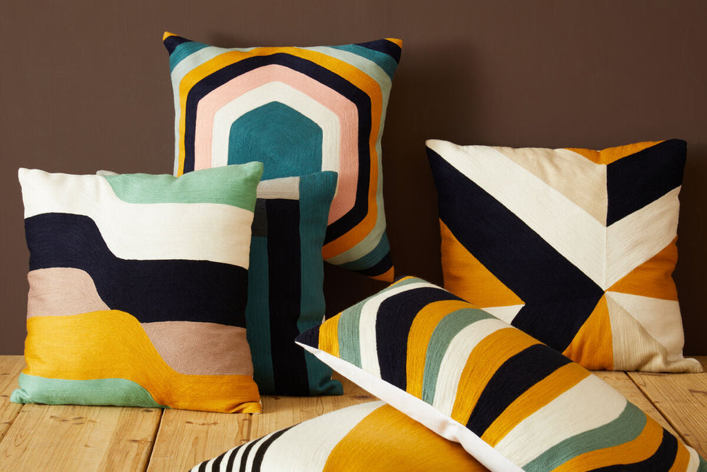 Orsina Bosie Ozella Striped Cushion – Modern Accent Pillow for Sofa