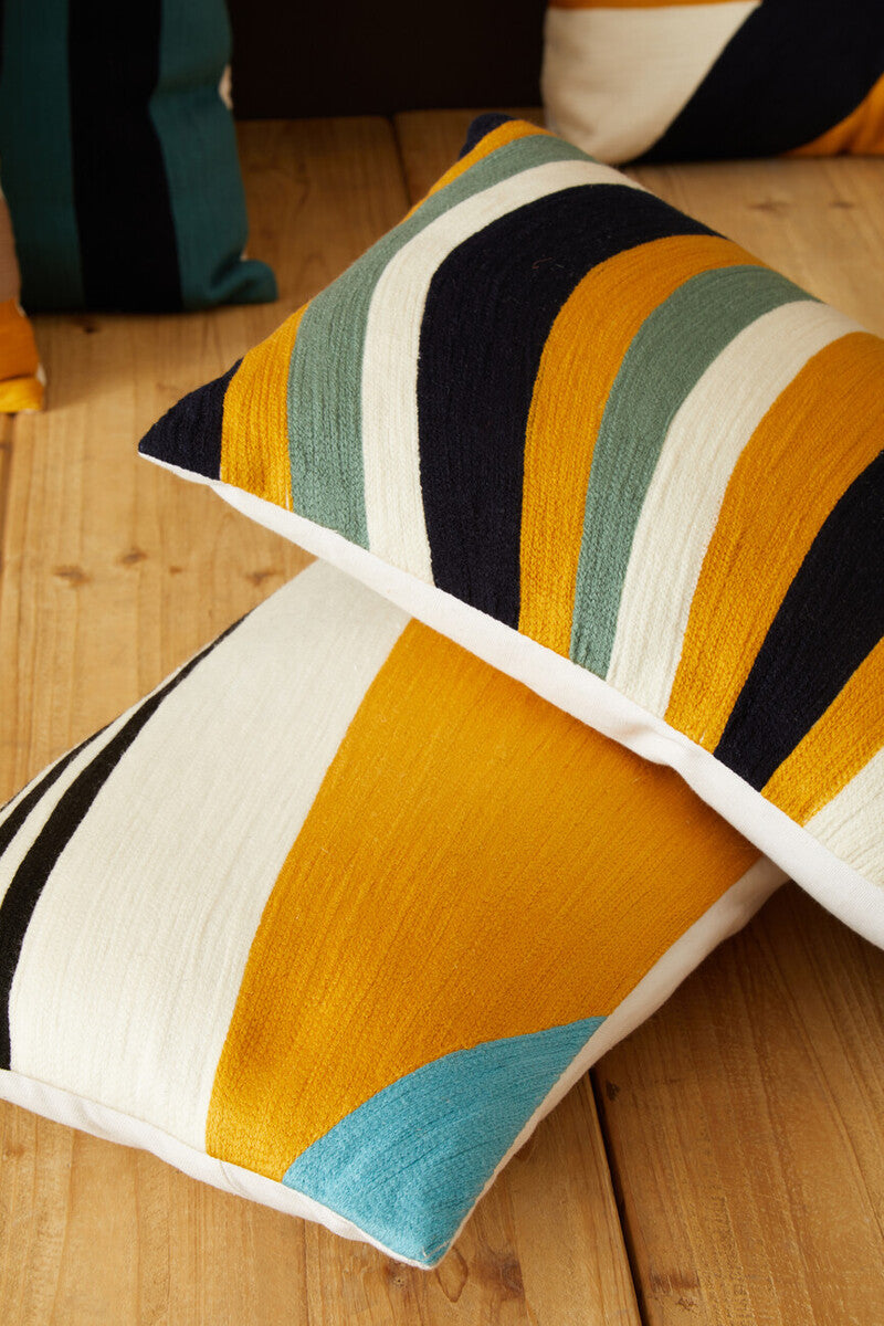 Orsina Bosie Ozella Striped Cushion – Modern Accent Pillow for Sofa