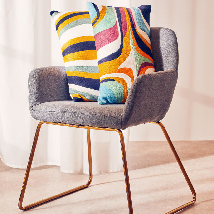 Orsina Bosie Ozella Abstract Design Cushion – Modern Decorative Pillow