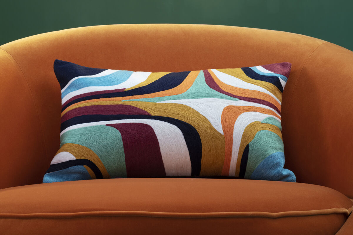 Orsina Bosie Ozella Abstract Design Cushion – Modern Decorative Pillow