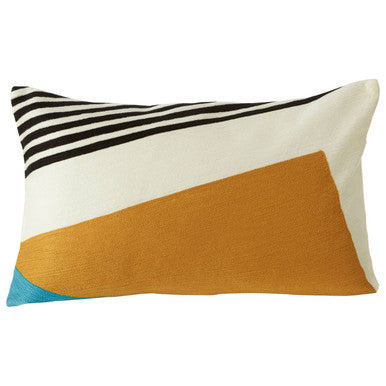 Orsina Ozella Diagonal Design Cushion – Modern Geometric Accent Pillow
