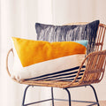 Orsina Ozella Diagonal Design Cushion – Modern Geometric Accent Pillow