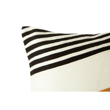 Orsina Ozella Diagonal Design Cushion – Modern Geometric Accent Pillow