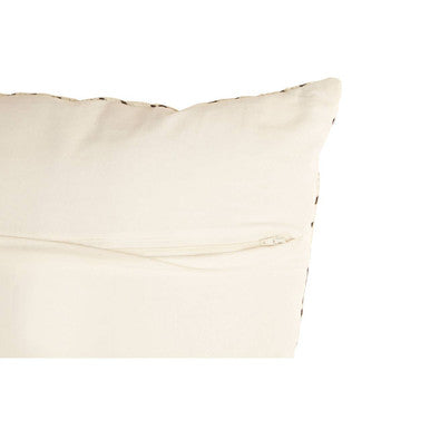 Orsina Ozella Cotton Diamond Embroidered Decorative Cushion | Black & White