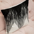 Orsina Bosie Ozella Embroidered Cushion – Black and White Decor