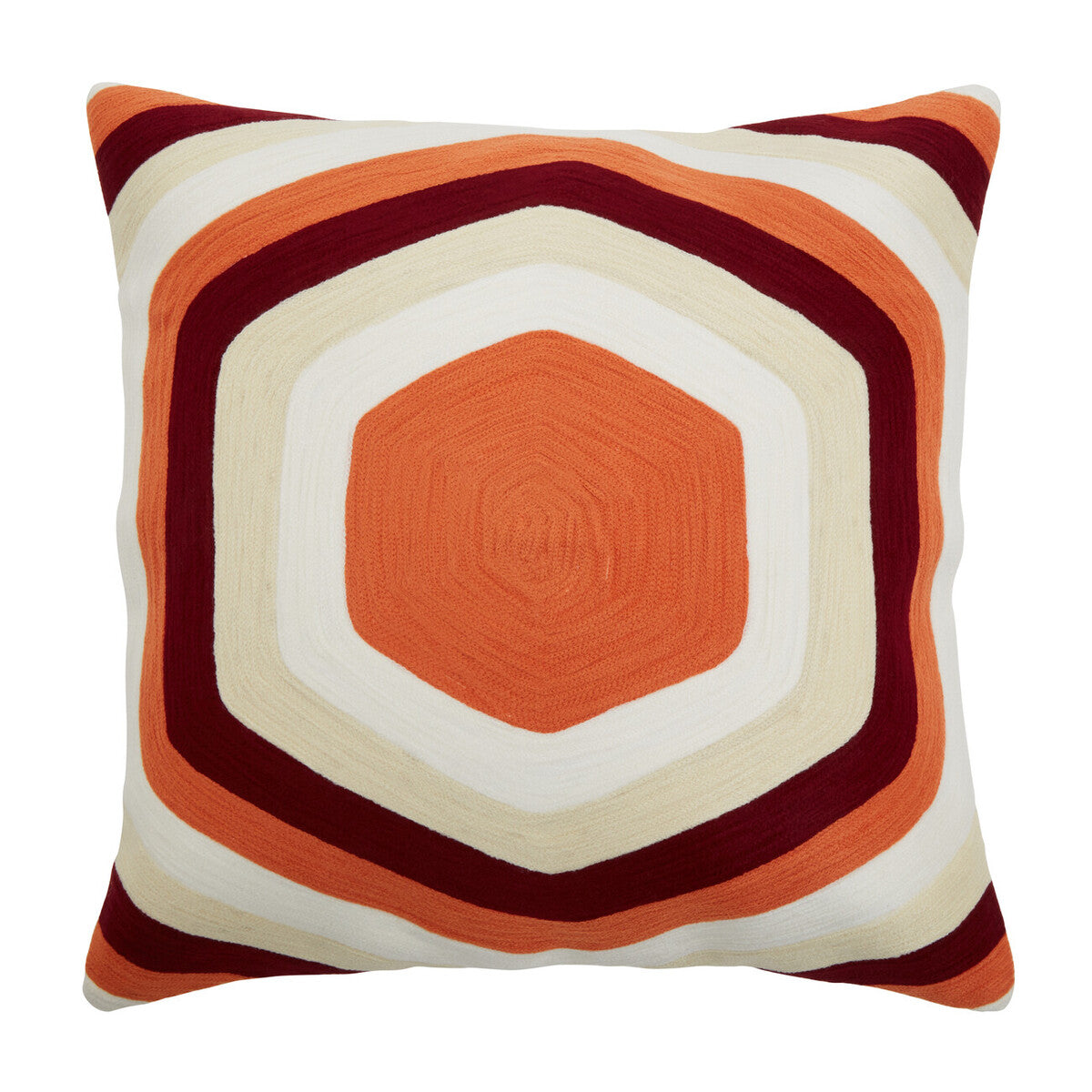 Orsina Bosie Ozella Hexagonal Multicolour Geometric Accent Cushion