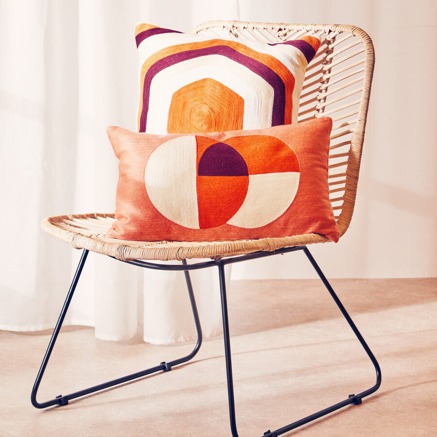 Orsina Bosie Ozella Hexagonal Multicolour Geometric Accent Cushion