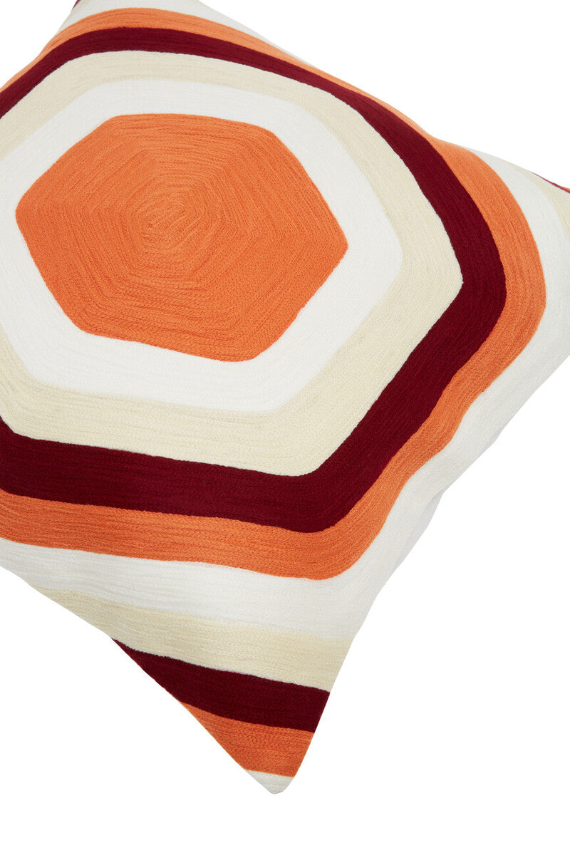Orsina Bosie Ozella Hexagonal Multicolour Geometric Accent Cushion
