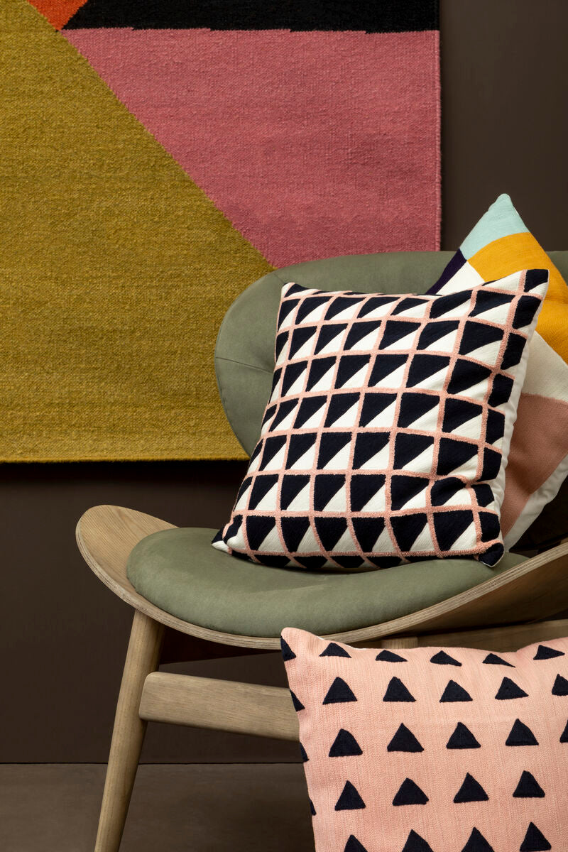 Orsina Bosie Ozella Abstract Cushion – Modern Artistic Throw Pillow