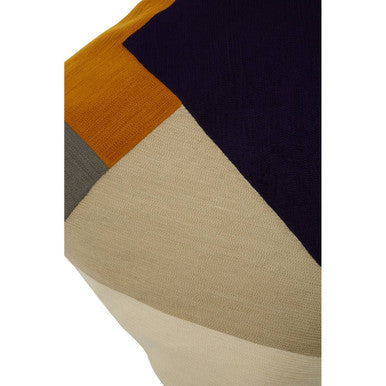 Orsina Ozella Abstract Multi-Coloured Embroidered Cotton Cushion