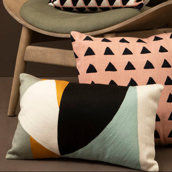 Orsina Bosie Ozella Multi Colour Geometric Rectangular Cushion