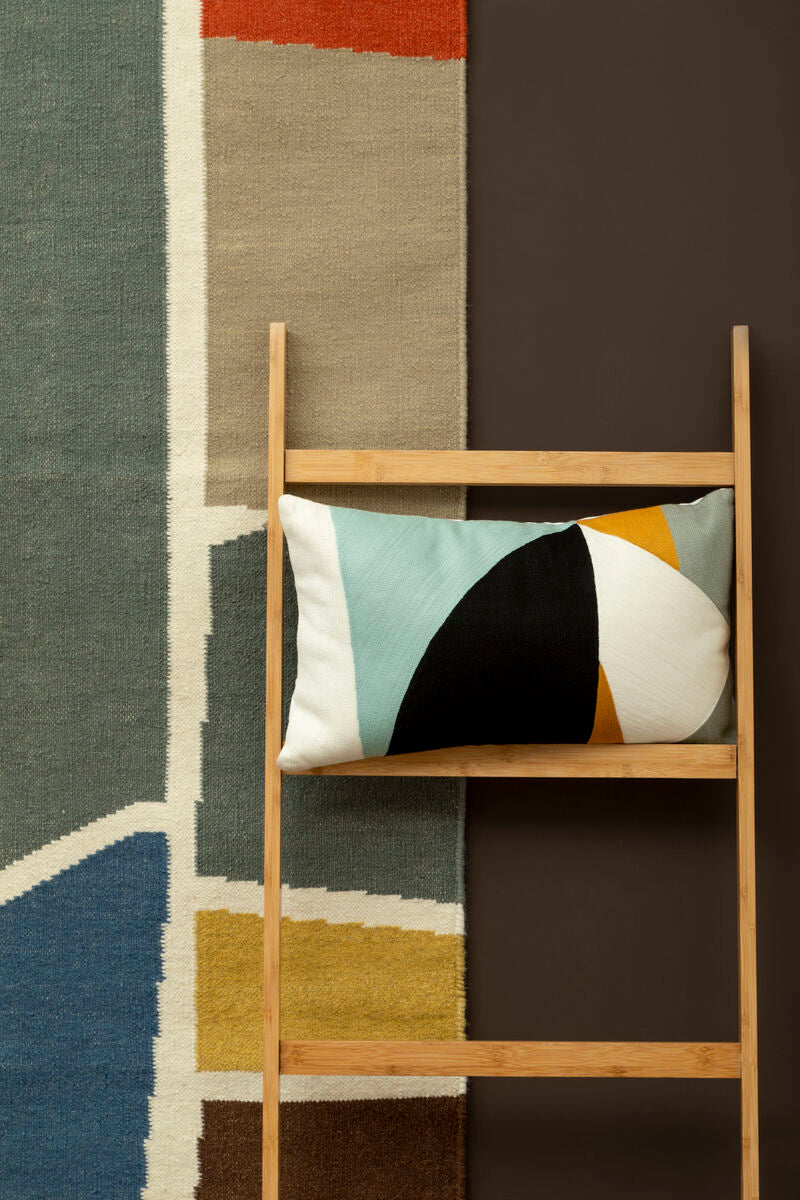 Orsina Bosie Ozella Multi Colour Geometric Rectangular Cushion