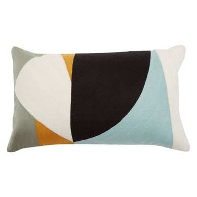 Orsina Bosie Ozella Multi Colour Geometric Rectangular Cushion