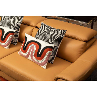 Orsina Bosie Ozella Square Embroidered Cushion - Black and White