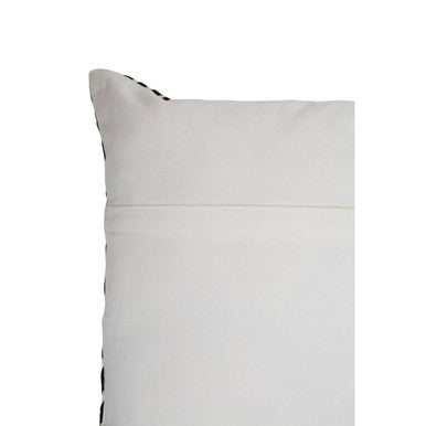Orsina Bosie Ozella Square Embroidered Cushion - Black and White