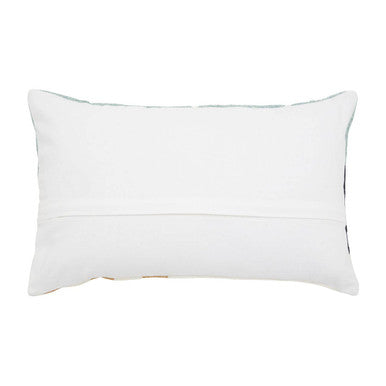 Orsina Ozella Abstract Rectangular Lumbar Cushion – Embroidered Cotton