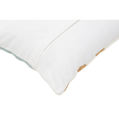 Orsina Ozella Abstract Rectangular Lumbar Cushion – Embroidered Cotton
