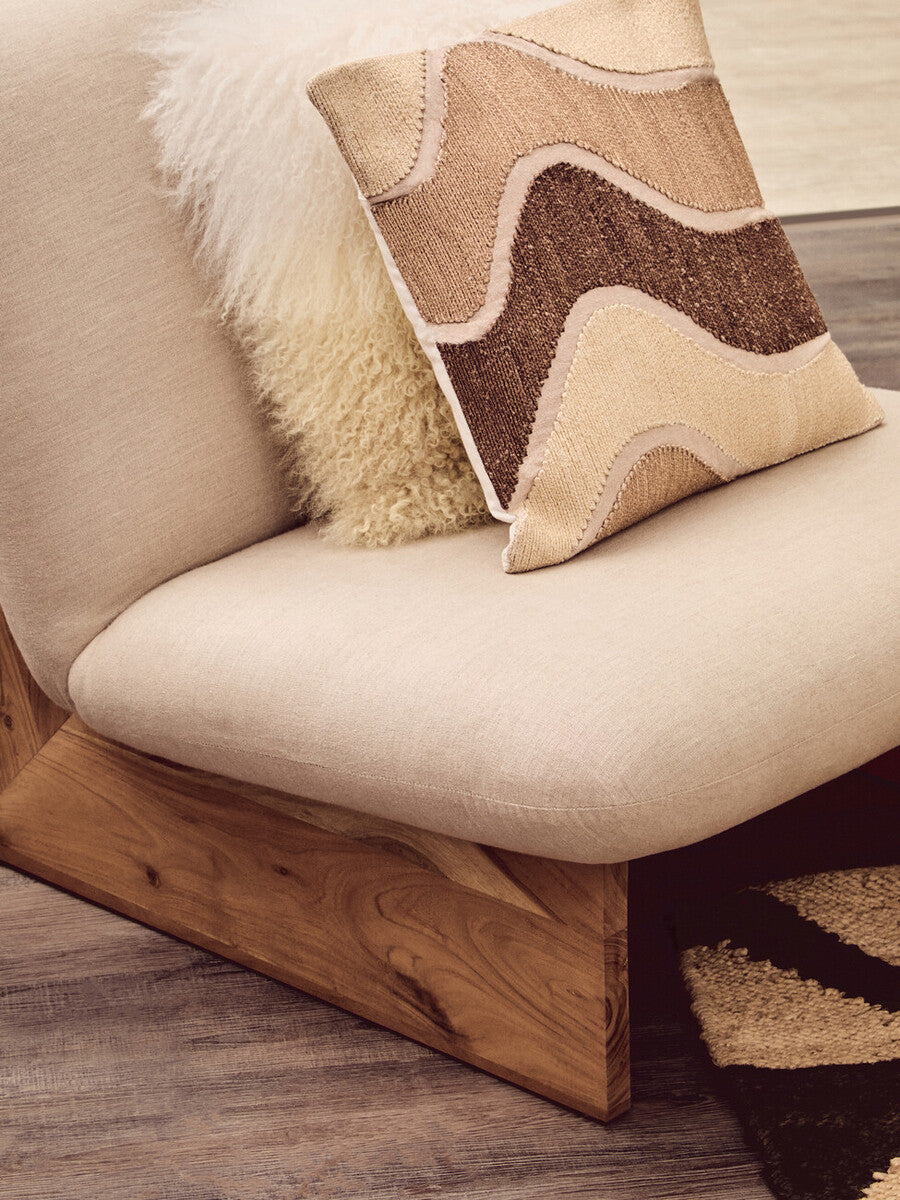 Orsina Bosie Ozella Natural Decorative Cushion – Plush Boho Pillow