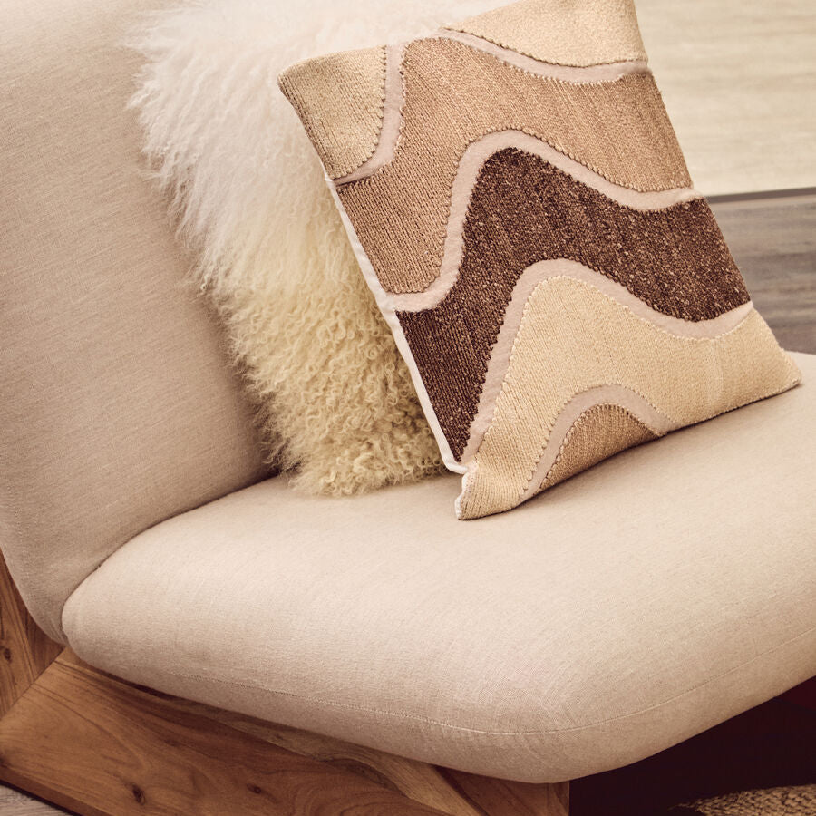 Orsina Bosie Ozella Natural Decorative Cushion – Plush Boho Pillow