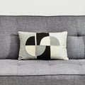 Orsina Bosie Ozella Embroidered Rectangular Cushion – Monochrome Print