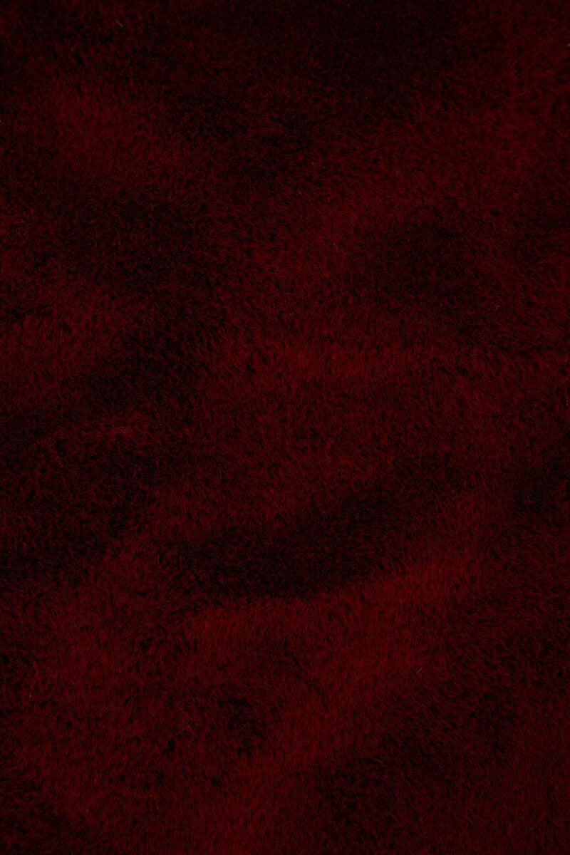 Orsina Lamina Red Wine Throw Blanket – Plush Faux Fur Home Decor