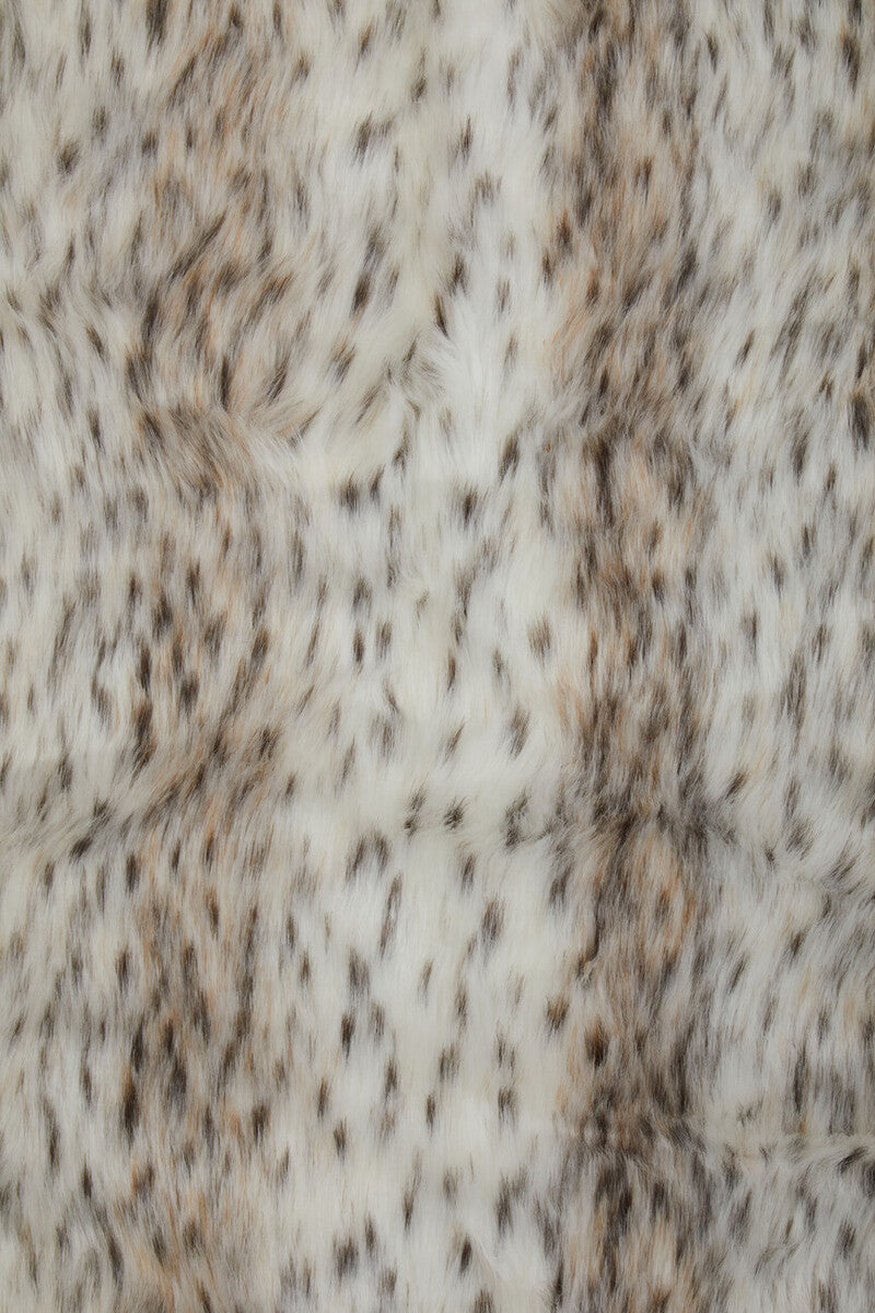 Orsina Lamina Animal Print Faux Fur Throw Blanket with Suede Reverse