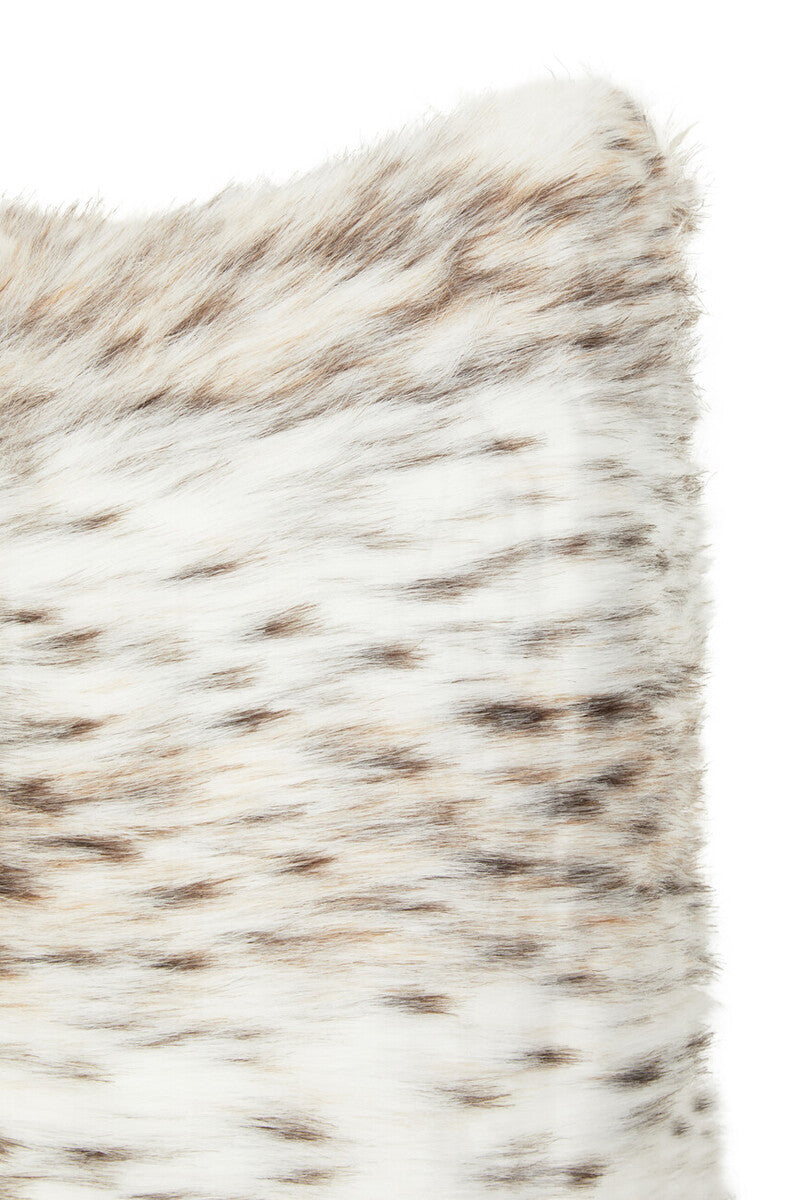 Orsina Lamina Animal Print Faux Fur Rectangular Lumbar Cushion