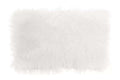 Orsina White Mongolian Fur Rectangular Cushion – Real Lamb Fur Pillow