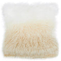 Orsina Bosie Real Mongolian Lamb Fur Square Ombre Decorative Cushion