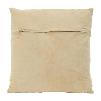 Orsina Bosie Safira Botanical Hair on Leather Cushion - Green
