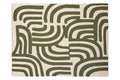 Orsina Bosie Ozella Knitted Throw – Abstract Two-Tone Green Blanket