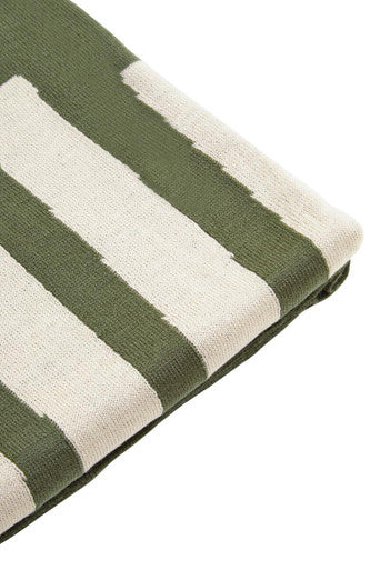 Orsina Bosie Ozella Knitted Throw – Abstract Two-Tone Green Blanket