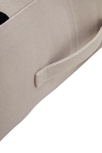 Orsina Bosie Ozella Square Floor Cushion – Natural & Black Cotton