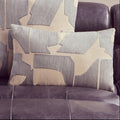 Orsina Bosie Ozella Natural and Grey Embroidered Cotton Cushion