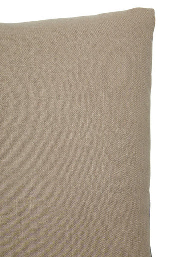 Orsina Bosie Ozella Square Cushion – Natural and Grey Cotton Pillow