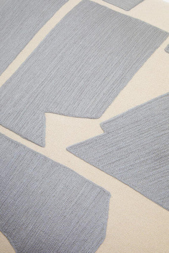 Orsina Bosie Ozella Square Floor Cushion – Natural and Grey Cotton