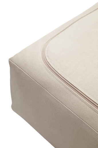 Orsina Bosie Ozella Square Floor Cushion – Natural and Grey Cotton