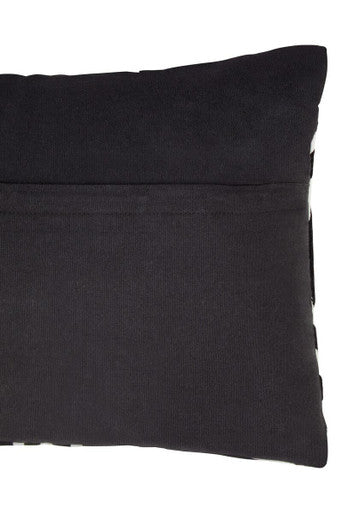 Orsina Bosie Ozella Black and White Embroidered Cotton Cushion