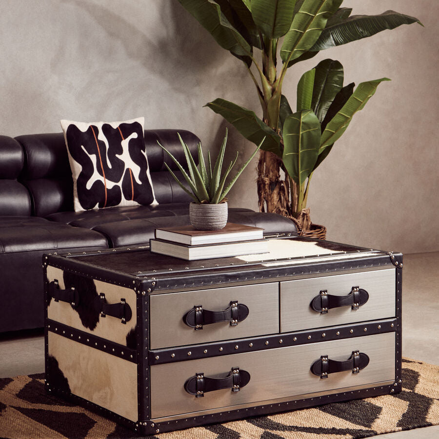 Orsina Bosie Ozella Embroidered Cotton Cushion | Black and Beige