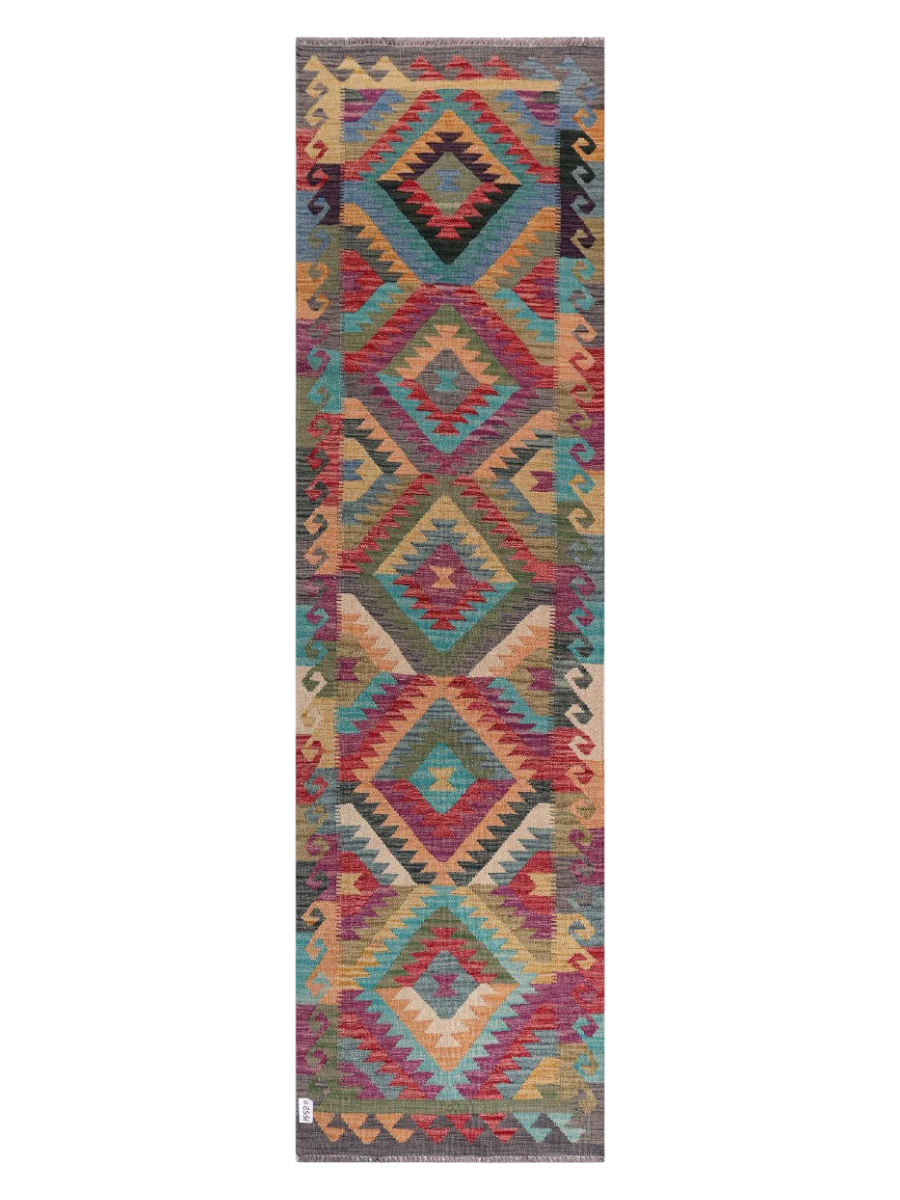 Maimana Kilim Runner - 301 x 84 cm