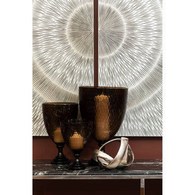 Orsina Modello Silver Wood Carving Wall Art – Antique Silver Decor