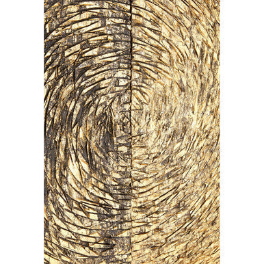 Orsina Modello Gold Wood Carving Wall Art – 2-Panel Modern Decor