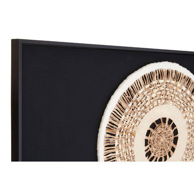 Orsina Modello Natural and Black Paper Geometric Framed Wall Art