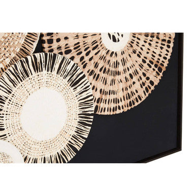 Orsina Modello Natural and Black Paper Geometric Framed Wall Art