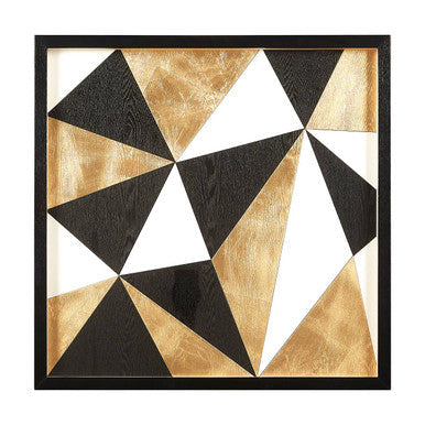 Orsina Modello Multi Geo Wall Art – Black & Gold Geometric Decor