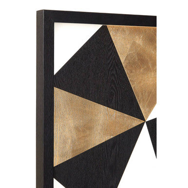 Orsina Modello Multi Geo Wall Art – Black & Gold Geometric Decor