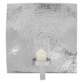 Orsina Kensington Large Wall Sconce – Hammered Silver & Glass