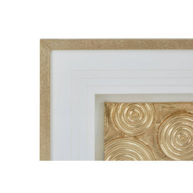 Orsina Nason Gold Disc Wall Art – Modern Textured Metallic Decor